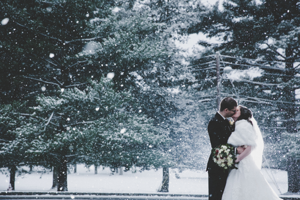 winter wedding photos and videos