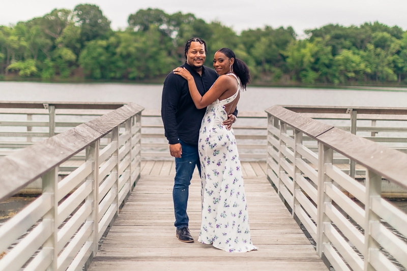Willingboro New Jersey Engagement Photos at Ramblewood Country Club