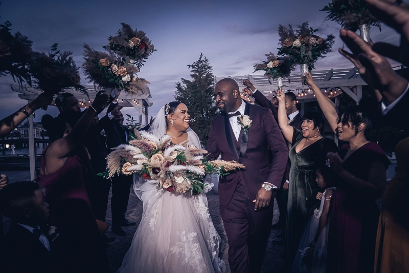 Dark and Moody Wedding Photos at The Loft by Bridgeview