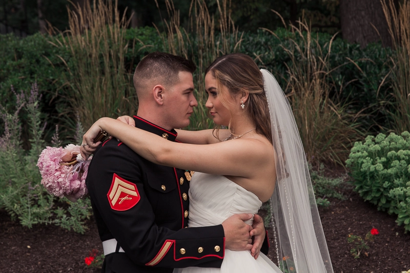 Military wedding photographers at Manufacturers Golf and Country Club